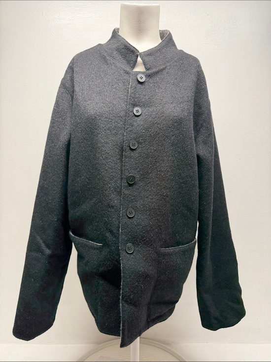 Millma's Sweaters - Millma's 100% Alpaca Jacket Knit Sweater Reversible Gray Black Plus Size XXL